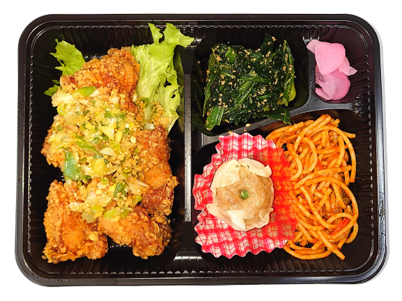 鶏唐揚げ薬味ゴマだれ