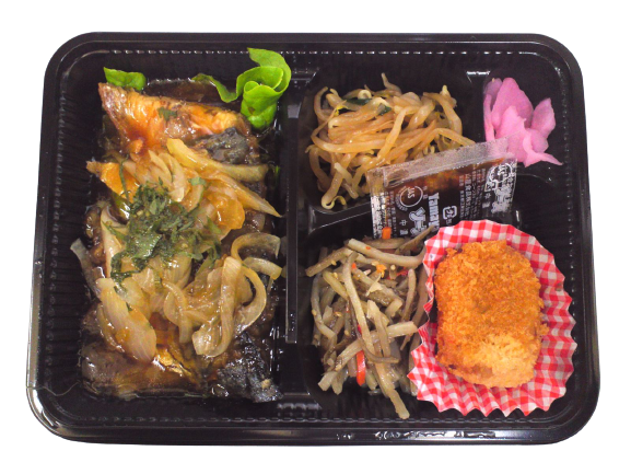 揚げサバのしそねぎあんかけ